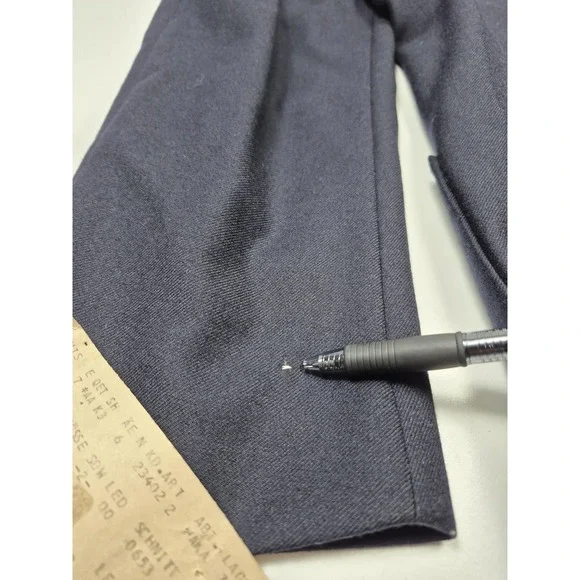 Vintage Scabal Savile Blazer Mens 44L Blue Wool Jacket 80s Gold Buttons